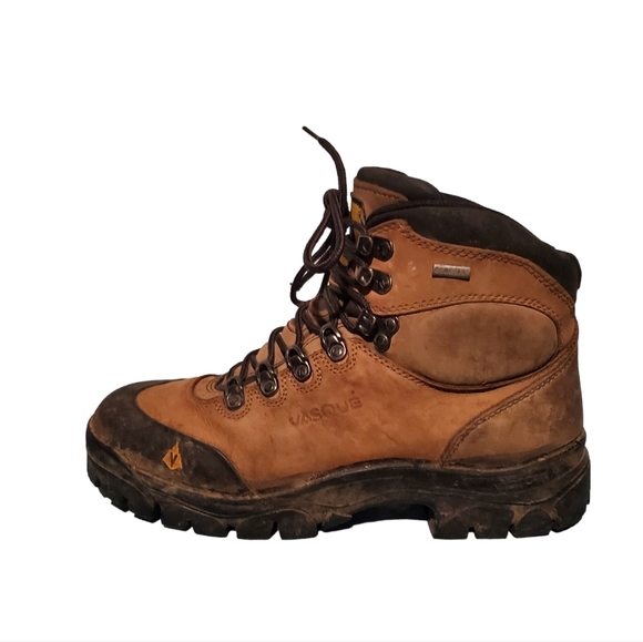Vasque Brown Leather Lace-Up Ankle Hiking Boots Men's Size 9M - Picture 1 of 9